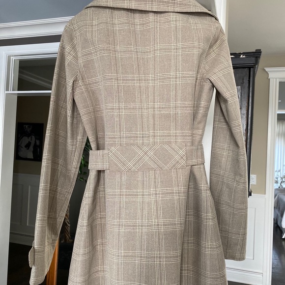 New Designer Lululemon Plaid Trench Coat M - Picture 7 of 7